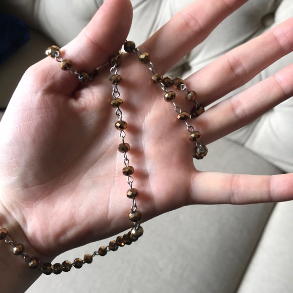 New Versatile golden brown necklace. - Picture 7 of 16